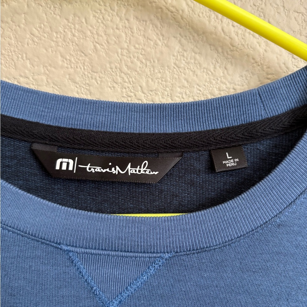 Travis Mathew Men's Crewneck in Blue